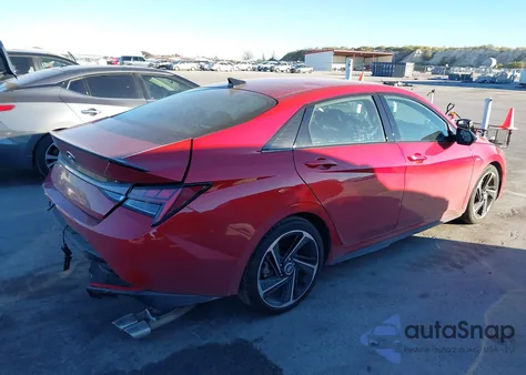 2022 Hyundai Elantra N Line из США, поврежденный, VIN KMHLR4AF6NU289197